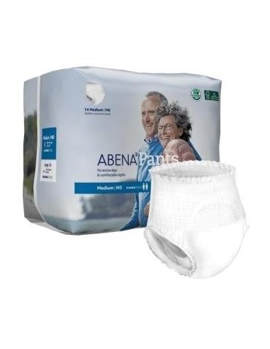 Pants M, braga incontinencia para adultos, 900ml, 14ud de Abena
