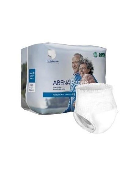 Pants M, braga incontinencia para adultos, 900ml, 14ud de Abena