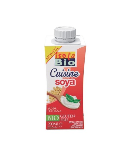 Crema Para Cocinar De Soja Bio, 200 Ml de Isola Bio