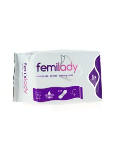 Salvaslip Compresas Sin Alas 8 Capas 30 Uds. de Femilady