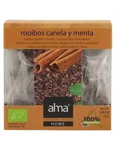 Rooibos Canela Menta Infusion 15Piramide Eco Vegan de Alma Home