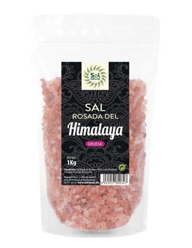 Sal Gruesa Rosada Del Himalaya 1 Kg  de Solnatural