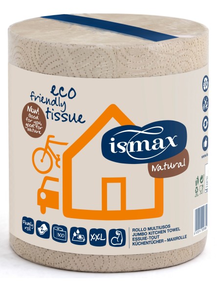 Rollo Papel Multiusos Ecológico 2 Capas 1/u  de Ismax