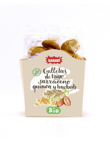 Galleta Sarraceno Quinoa y Baobab de Sanavi