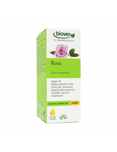 Ae Rosa Damascena Rosa 1 Ml Pura No Diluida 1 Ml de Biover