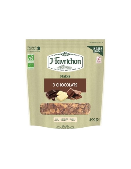 Flakes 3 Chocolates 400Gr de Favrichon