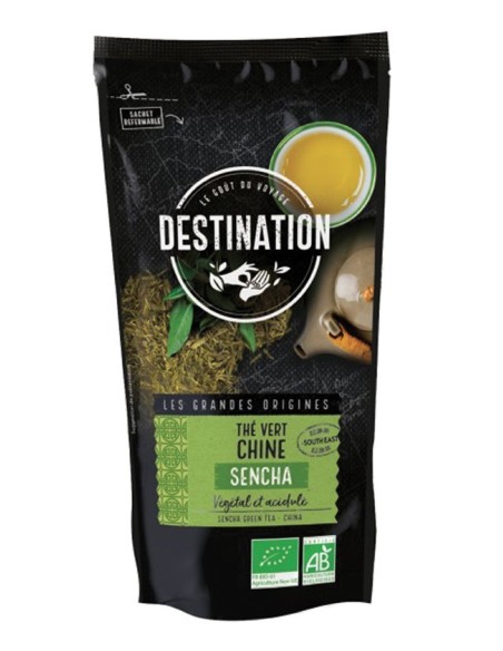 Té Verde Sencha Chino Bio, 80 G de Destination