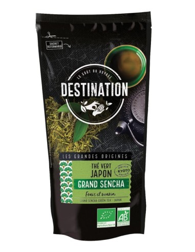 Té Verde Sencha Japón Bio, 80 G de Destination