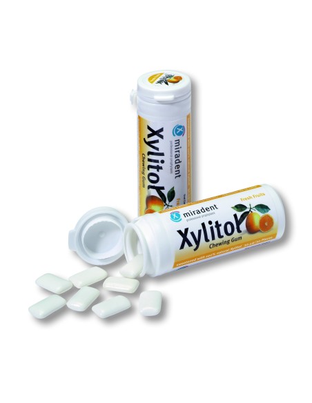 Xylitol Chicle Sabor Frutas Bote 30 Ud X 30 Gr de Miradent