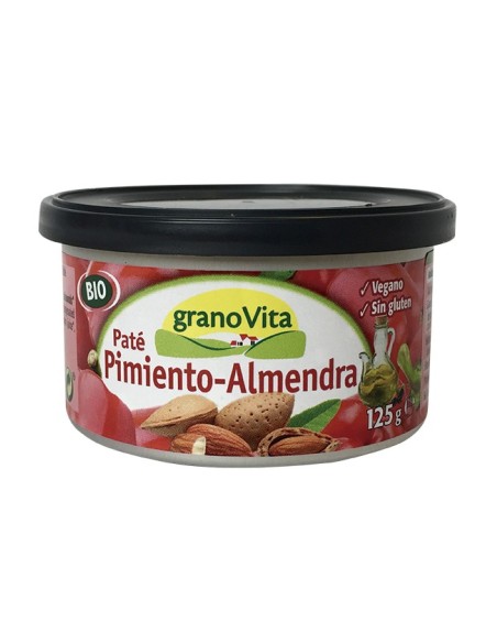 Paté De Pimiento Asado Y Almendra Bio, 125 G de Granovita