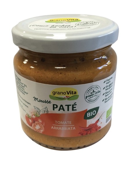 Paté Mousse De Tomate Arrabiata Bio, 175 G de Granovita
