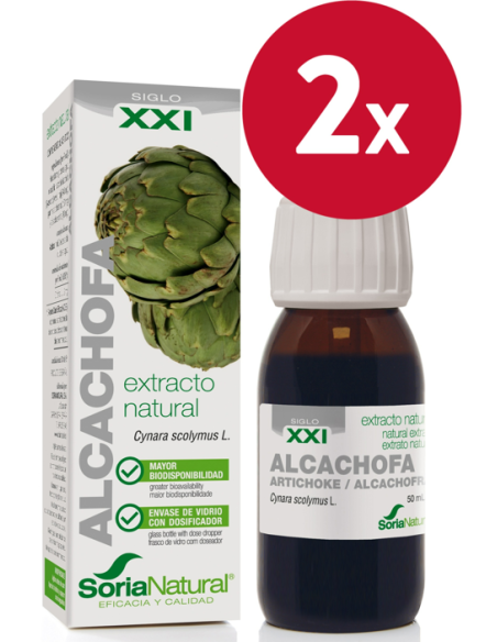 Pack de 2 ud Ext. Alcachofa Xxi  50Ml. S/Al de Soria