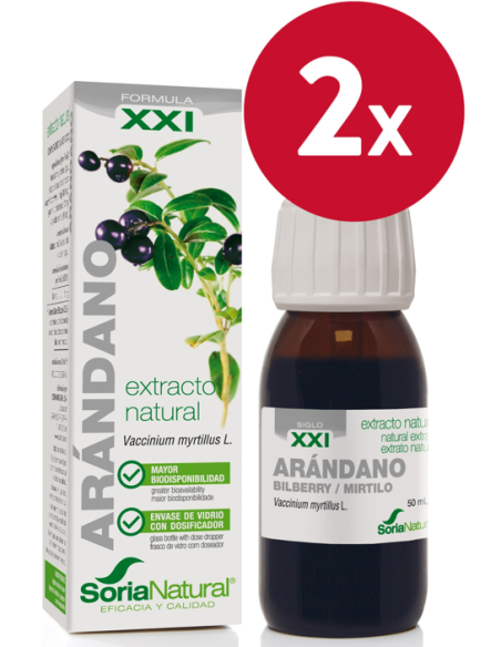 Pack de 2 ud Ext. Arandano Xxi 50Ml. S/Al de Soria Na