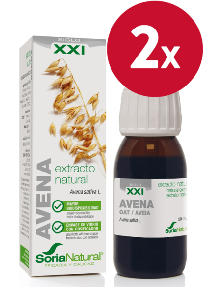 Pack de 2 ud Ext. Avena Xxi  50Ml. S/Al de Soria Natu