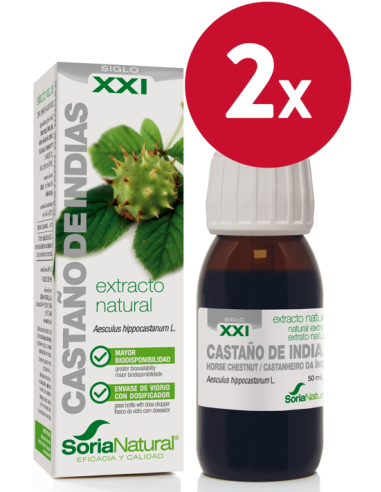 Pack de 2 ud Ext. Castaño De Indias Xxi 50Ml. S/Al de