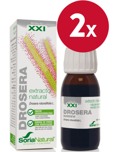 Pack de 2 ud Ext. Drosera Xxi 50Ml. S/Al de Soria Nat
