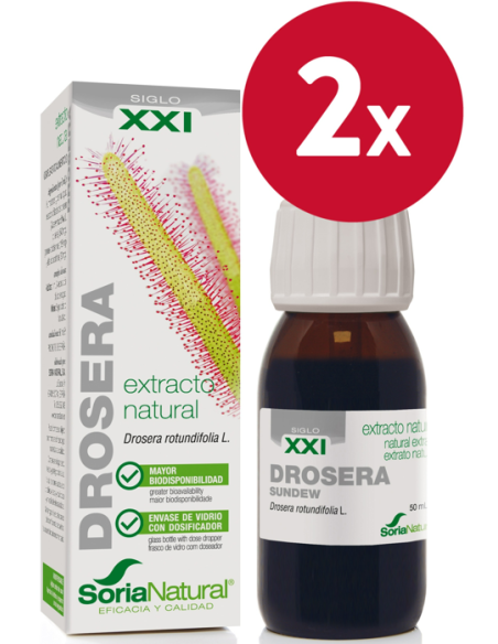 Pack de 2 ud Ext. Drosera Xxi 50Ml. S/Al de Soria Nat