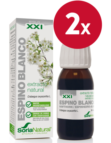 Pack de 2 ud Ext. Espino Blanco Xxi 50Ml. S/Al de Sor