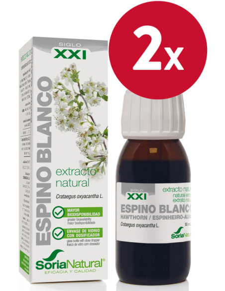 Pack de 2 ud Ext. Espino Blanco Xxi 50Ml. S/Al de Sor