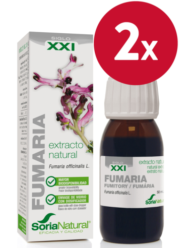 Pack de 2 ud Ext. Fumaria Xxi 50Ml. S/Al de Soria Nat