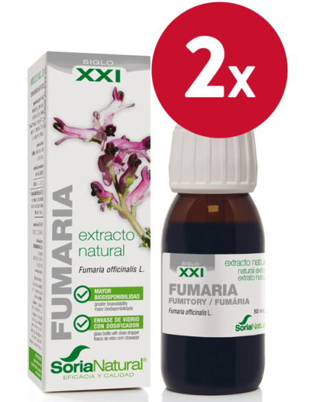 Pack de 2 ud Ext. Fumaria Xxi 50Ml. S/Al de Soria Nat