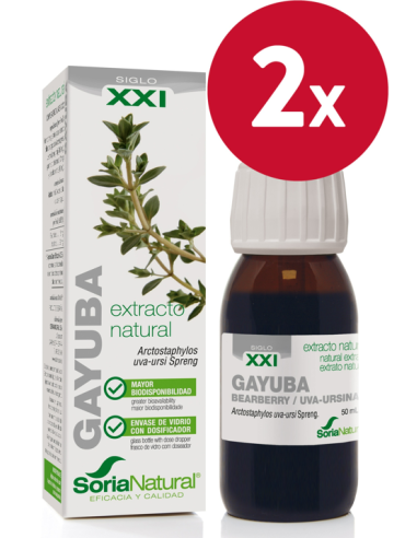 Pack de 2 ud Ext. Gayuba Xxi 50Ml. S/Al de Soria Natu
