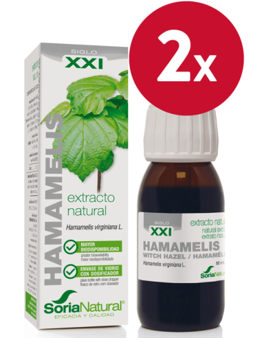 Pack de 2 ud Ext. Hamamelis Xxi 50Ml. S/Al de Soria N