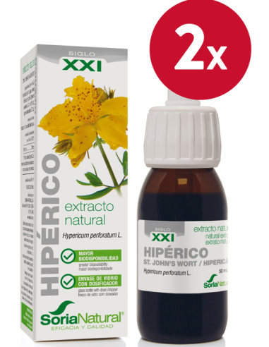Pack de 2 ud Ext. Hiperico Xxi 50Ml. S/Al de Soria Na