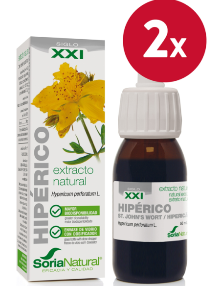 Pack de 2 ud Ext. Hiperico Xxi 50Ml. S/Al de Soria Na