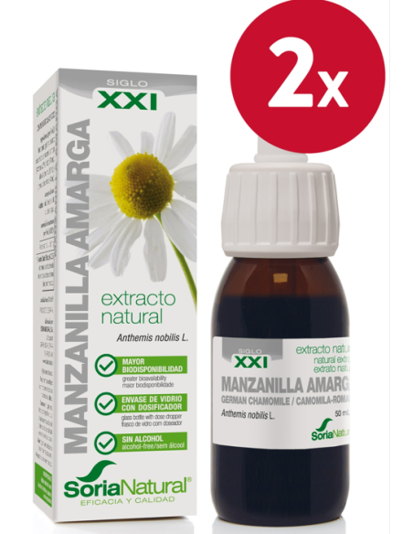 Pack de 2 ud Ext. Manzanilla Amarga Xxi 50Ml. S/Al de