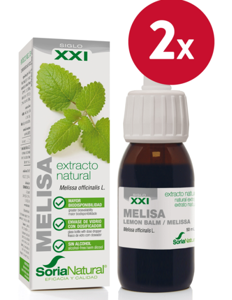 Pack de 2 ud Ext. Melisa Xxi 50Ml. S/Al de Soria Natu