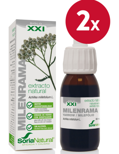 Pack de 2 ud Ext. Milenrama Xxi 50Ml. S/Al de Soria N