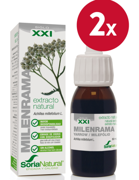 Pack de 2 ud Ext. Milenrama Xxi 50Ml. S/Al de Soria N