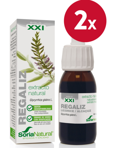 Pack de 2 ud Ext. Regaliz Xxi 50Ml. S/Al de Soria Nat