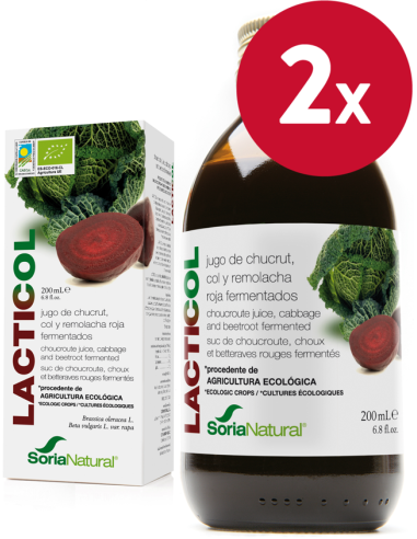 Pack de 2 ud Lacticol Ecologico Jugo De Chucrut 200Ml