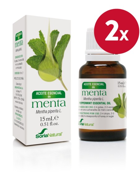 Pack de 2 ud Esencia Menta 15Ml. de Soria Natural