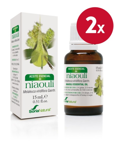 Pack de 2 ud Esencia Niaouli 15Ml. de Soria Natural