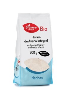 Harina De Avena Integral Bio, 500 G de El Granero Integral