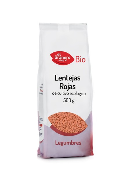 Lentejas Rojas Bio, 500 G de El Granero Integral