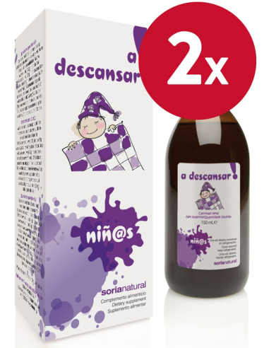 Pack de 2 ud A Descansar Niñ@S Jarabe 150Ml. de Soria