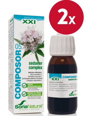 Pack de 2 ud Composor 5 Sedaner Complex Xxi 50Ml. de