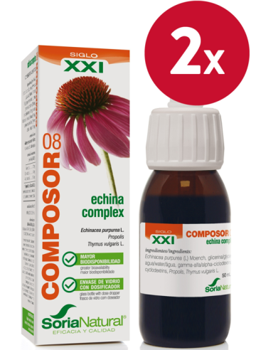 Pack de 2 ud Composor 08 Echina Complex Xxi 50Ml. de