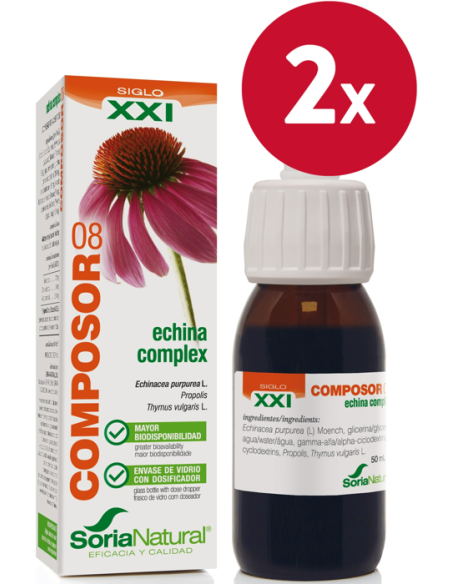 Pack de 2 ud Composor 08 Echina Complex Xxi 50Ml. de