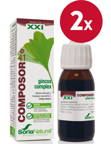 Pack de 2 ud Composor 41 Gincox Complex Xxi 50Ml. de