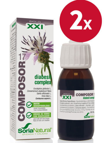 Pack de 2 ud Composor 17 Diabesil Complex Xxi 50Ml. d