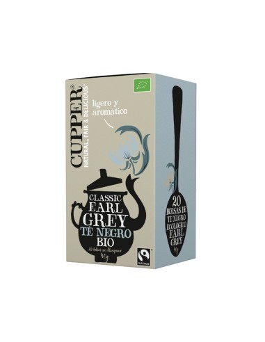 Te Negro Earl Grey Infusion 20Bolsitas. Bio de Cupper