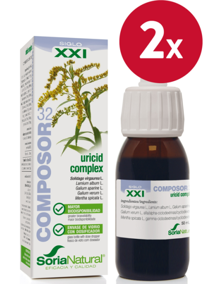 Pack de 2 ud Composor 32 Uricid Complex Xxi 50Ml. de