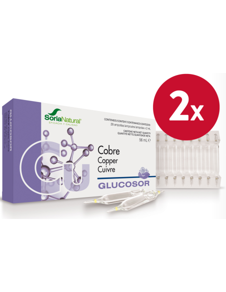 Pack de 2 ud Glucosor Cobre 28Amp. de Soria Natural