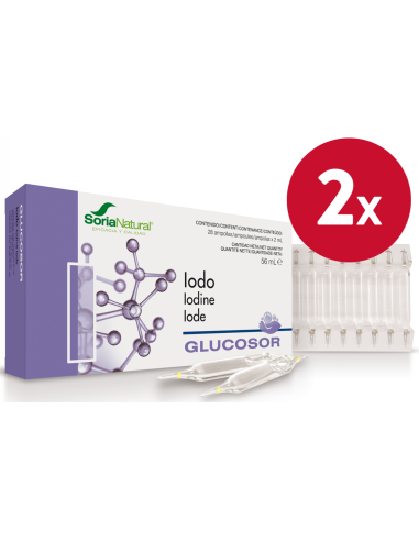 Pack de 2 ud Glucosor Iodo 28Amp. de Soria Natural
