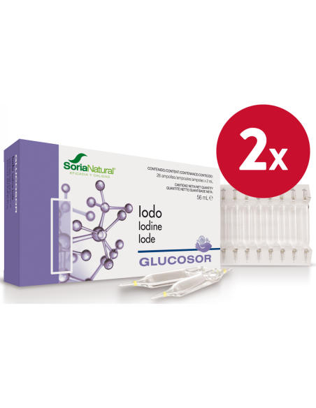 Pack de 2 ud Glucosor Iodo 28Amp. de Soria Natural